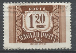 Hongrie - Hungary - Ungarn Taxe 1958-69 Y&T N°T232A - Michel N°P238 (o) - 1,20fo Chiffre - Impuestos