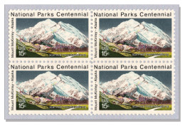 USA 1972 Alaska Mount McKinley 6190m Denali Wapiti Mountains Berge Montagnes Montagne MNH ** Block 4 - Neufs