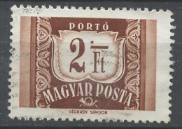 Hongrie - Hungary - Ungarn Taxe 1958-69 Y&T N°T233A - Michel N°P239 (o) - 2fo Chiffre - Port Dû (Taxe)