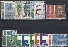 Europa Cept 1957 Annata Cpl. 18 V. Mnh Gomma Originale. Molto Belli - 1957