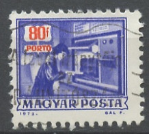 Hongrie - Hungary - Ungarn Taxe 1973 Y&T N°T237- Michel N°P246 (o) - 80fi Enregistreur Automatique - Portomarken