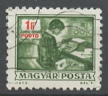 Hongrie - Hungary - Ungarn Taxe 1973 Y&T N°T238 - Michel N°P247 (o) - 1fo Enregistreur Pour Bande Perforée - Port Dû (Taxe)