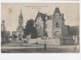 AJC - Gorron Place Des Halles Et Vue De L'eglise - Gorron