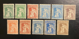 GREECE, 1917, PROVISIONAL GOVERNMENT, MISSING 1&25DR, MH (HINGED) - Ongebruikt