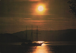 LOCH LINNHE, ARGYLLSHIRE, LAKE, SUNSET, SHIP, SCOTLAND - Argyllshire