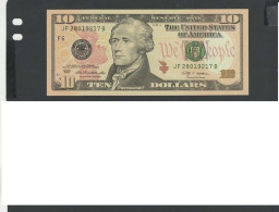 USA - SUITE 2 Billets 10 Dollar 2009 NEUF/UNC P.532 § JF 217-218 - Biljetten Van De  Federal Reserve (1928-...)