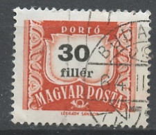 Hongrie - Hungary - Ungarn Taxe 1958-69 Y&T N°T225A - Michel N°P231 (o) - 30fi Chiffre - Postage Due