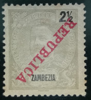 ZAMBÉZIA - D.CARLOS I COM SOBRECARGA "REPÚBLICA" INVERTIDA - Sambesi (Zambezi)