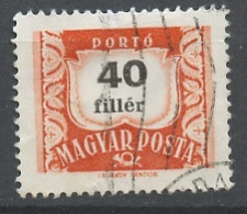 Hongrie - Hungary - Ungarn Taxe 1958-69 Y&T N°T227A - Michel N°P233 - 40fi Chiffre - Port Dû (Taxe)