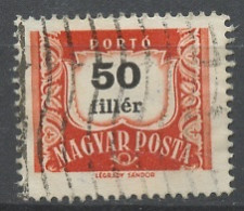 Hongrie - Hungary - Ungarn Taxe 1958-69 Y&T N°T228A - Michel N°P234 (o) - 50fi Chiffre - Port Dû (Taxe)
