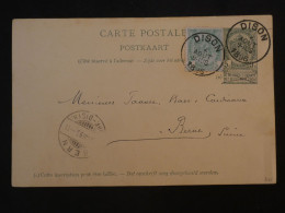 DE1  BELGIQUE BELLE CARTE ENTIER  1896 PETIT BUREAU DISON A BERNE SUISSE +AFFRANCH. INTERESSANT+++ - 1894-1896 Esposizioni