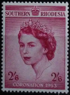 Sur Rhodesia: Año. 1953 - Coronación (Elizabeth II). SG. Nº- *77 - Muy Bonito. - Southern Rhodesia (...-1964)