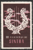 Vignette, Portugal 1950 - Vinheta Turística. III Festival De Sintra -|- MNG No Gum - Ortsausgaben