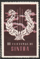 Vignette, Portugal 1950 - Vinheta Turística. III Festival De Sintra -|- MNG No Gum - Lokale Uitgaven