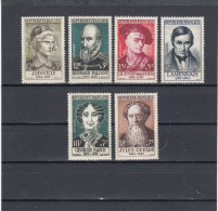 France - Année 1957 - Neuf** - N°YT 1108/13** - Célébrités Du XIIIè Au XIXè Siècles - Unused Stamps