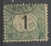 Hongrie - Hungary - Ungarn Taxe 1903 Y&T N°T1 - Michel N°P1 (o) - 1fi Chiffre - Postage Due