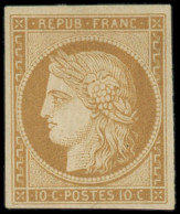 * FRANCE - Poste - 1f, Réimpression De 1862: 10c.bistre-clair - 1849-1850 Ceres