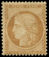 * FRANCE - Poste - 36, Signé Brun: 10c. Bistre - 1870 Assedio Di Parigi