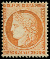 * FRANCE - Poste - 38, Signé Calves: 40c. Orange - 1870 Beleg Van Parijs