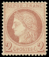 ** FRANCE - Poste - 51, Signé Scheller, Bon Centrage: 2c. Rouge-brun - 1871-1875 Ceres