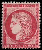 * FRANCE - Poste - 57, Signé Brun: 80c. Rose - 1871-1875 Cérès