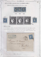 LOT FRANCE - Poste - 60, étude Sur Détachés Multiples, Lettres, Dont "grande Cassure", à étudier - 1871-1875 Cérès