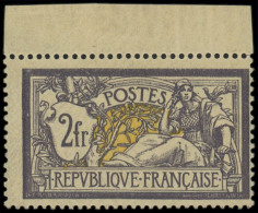 ** FRANCE - Poste - 122b, Centrage Courant, Signé Scheller, Bdf: 2f. Violet Foncé Et Jaune - Ungebraucht