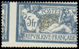 * FRANCE - Poste - 123, Superbe Piquage à Cheval, Signé Roumet: 5f. Merson (Spink) - Unused Stamps