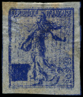 EPA FRANCE - Poste - (130), Petite épreuve En Bleu Sur Papier Très Fin, Impression Très Grossière Du Poinçon Avec Cartou - Nuovi