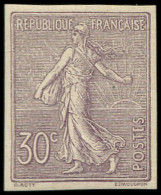 * FRANCE - Poste - 133c, Non Dentelé, Signé Brun: 30c. Semeuse Violet - Ongebruikt