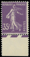 ** FRANCE - Poste - 142b, Type II, Rotatif, Bdf Parallélogrammes (pli De Gomme D'origine): 35c. Semeuse Violet - Ungebraucht