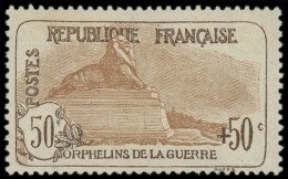 ** FRANCE - Poste - 153, Signé Brun: 50c. + 50c. Orphelins - Unused Stamps