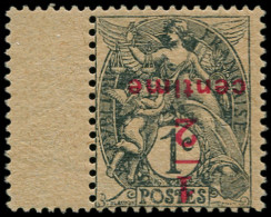* FRANCE - Poste - 157c, Surcharge Renversée, Bdf, Superbe, Certificat Photo Roumet, Signé Calves: 1/2c Sur 1c. Blanc - Unused Stamps