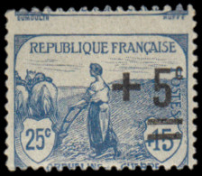 ** FRANCE - Poste - 165, Piquage à Cheval: +5/25c. Orphelins (Spink) - Ungebraucht