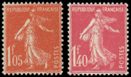 ** FRANCE - Poste - 195/96, Les Deux Grosses Valeurs: 1.05f. Et 1.40f. Semeuse - Unused Stamps