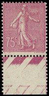 ** FRANCE - Poste - 202a, Type II, Signé Scheller, Bdf, Tb: 75c. Lilas-rose - Nuovi