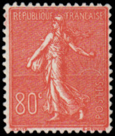 ** FRANCE - Poste - 203, 80c. Semeuse Lignée Rouge - Ungebraucht