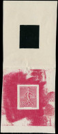 EPA FRANCE - Poste - 234, Type Non émis 65c. Semeuse Lignée De Hourriez (poste Vertical), épreuve D'artiste En Rose, Sou - Unused Stamps