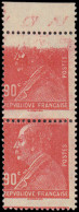 ** FRANCE - Poste - 243, Paire Verticale, Un Exemplaire Impression Incomplète: Berthelot - Unused Stamps