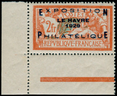 ** FRANCE - Poste - 257A, Bon Centrage, Cdf: Expo Du Havre 1929 - Ungebraucht