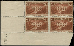 ** FRANCE - Poste - 262, Bloc De 4, Cd 14/9/31 (Bdf *): 20f. Pont Du Gard - Neufs