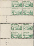 ** FRANCE - Poste - 301, 2 Blocs De 4, Cd 29/12/34 Et 29/11/35 (complet): 2f. Rivière Bretonne - Nuevos