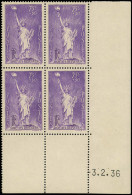 ** FRANCE - Poste - 309, Bloc De 4 Cd 3/2/36: Statue De La Liberté - Nuevos