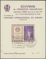 DOC FRANCE - Poste - 309a, Avec Marge Illustrée "Rotary" Sur Doc N°317/500: Statue De La Liberté - 1921-1960: Moderne