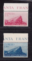 1945-46 San Marino Saint Marin ESPRESSI EXPRESS ESPRESSO Serie Di 2 Valori MNH** - Francobolli Per Espresso