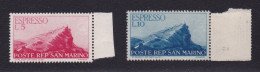 1945-46 San Marino Saint Marin ESPRESSI EXPRESS ESPRESSO Serie Di 2 Valori MNH** - Express Letter Stamps