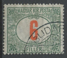 Hongrie - Hungary - Ungarn Taxe 1915-20 Y&T N°T37 - Michel N°P39 (o) - 6fi Chiffre - Port Dû (Taxe)