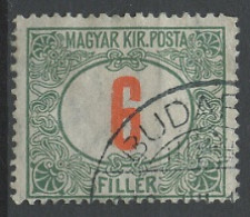 Hongrie - Hungary - Ungarn Taxe 1915-20 Y&T N°T37 - Michel N°P39 (o) - 6fi Chiffre - Postage Due