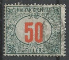 Hongrie - Hungary - Ungarn Taxe 1915-20 Y&T N°T44 - Michel N°P46 (o) - 50fi Chiffre - Port Dû (Taxe)