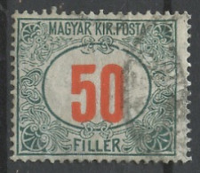 Hongrie - Hungary - Ungarn Taxe 1915-20 Y&T N°T44 - Michel N°P46 (o) - 50fi Chiffre - Postage Due